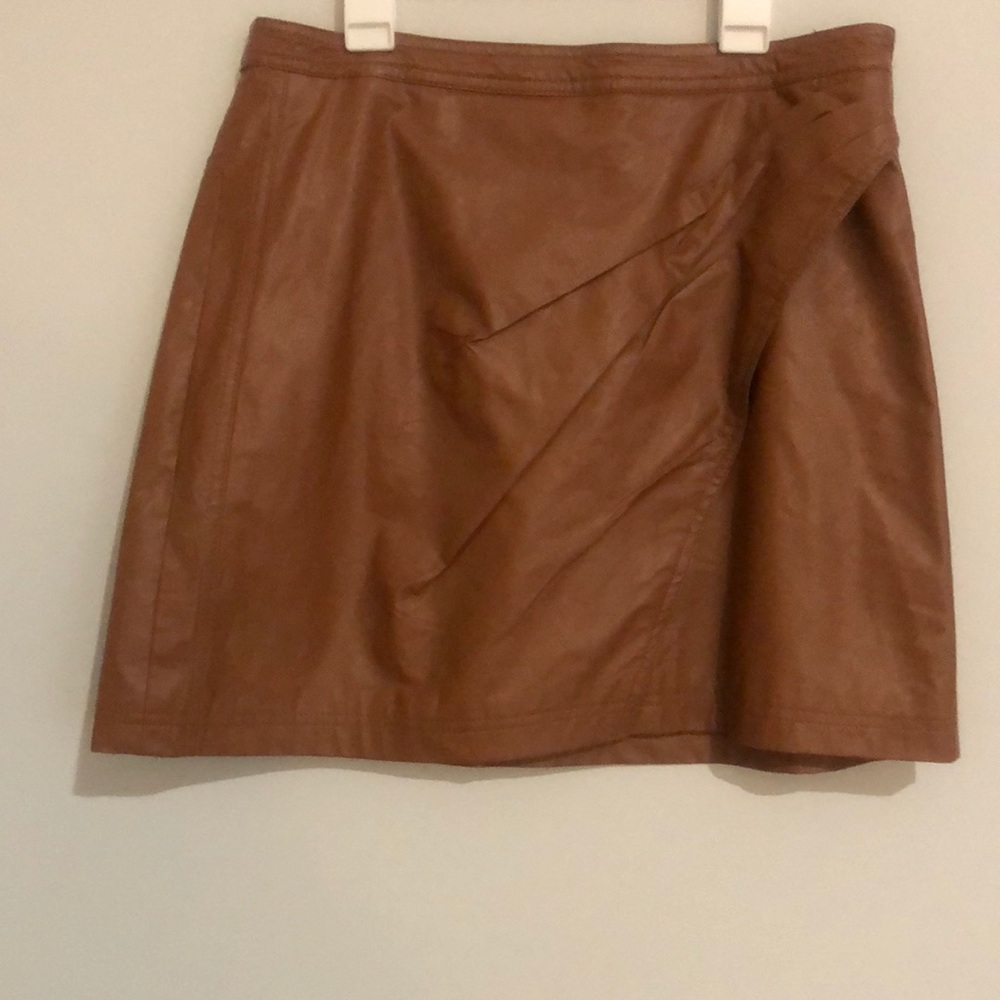 Free People Leather Mini Skirt :)